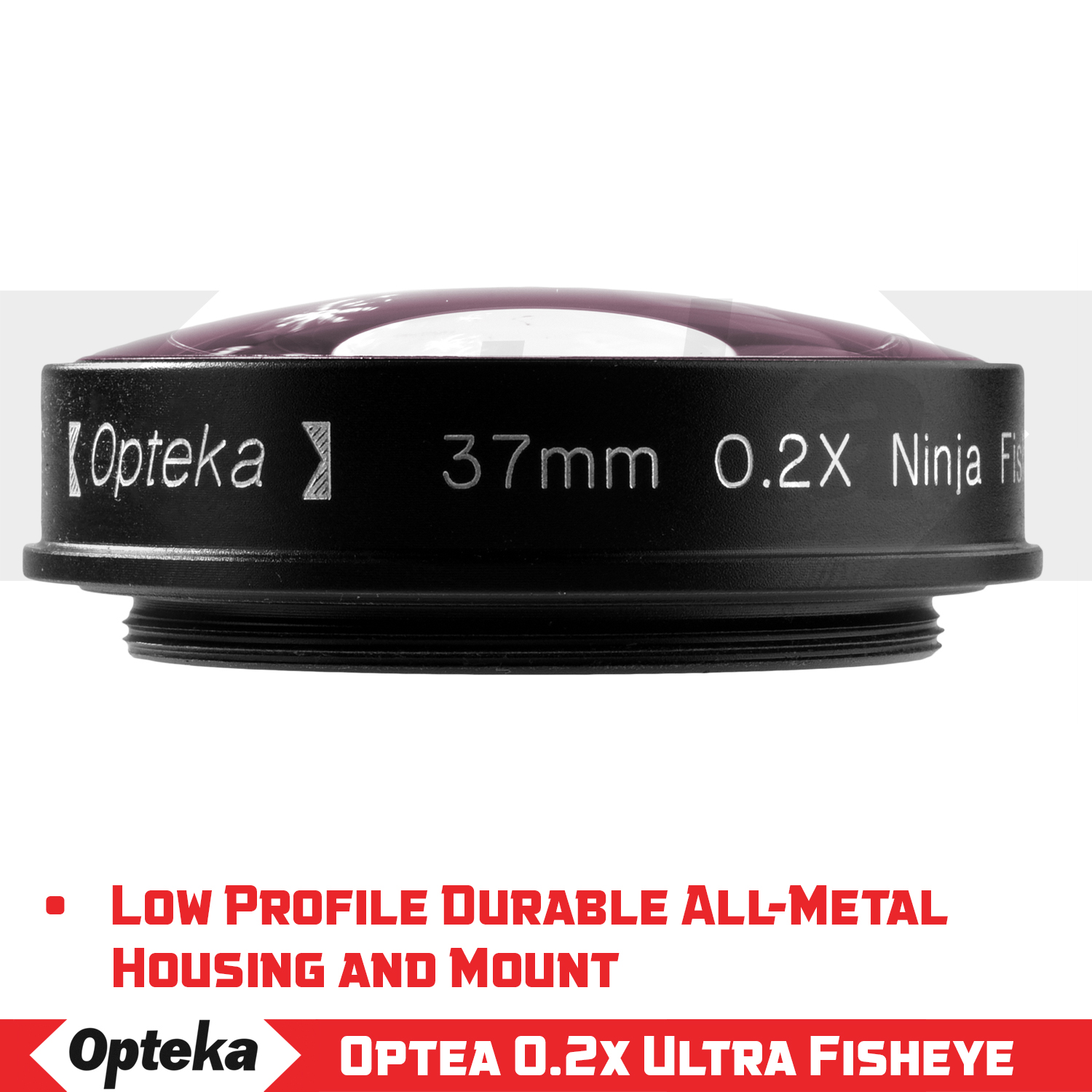 Opteka .2x Fisheye Lens for Canon Sony JVC 37mm Threaded